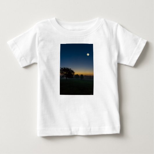 Zomer dageraad met maan (Voorkant)