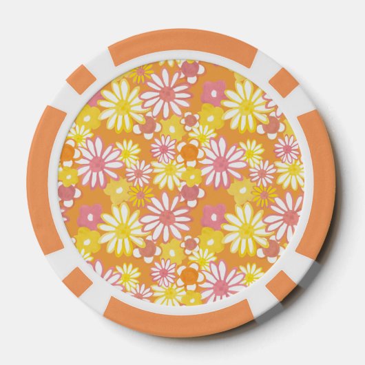 Zomer Daisies Poker Chips (Achterkant)