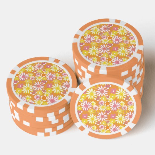Zomer Daisies Poker Chips (Opstapeling)
