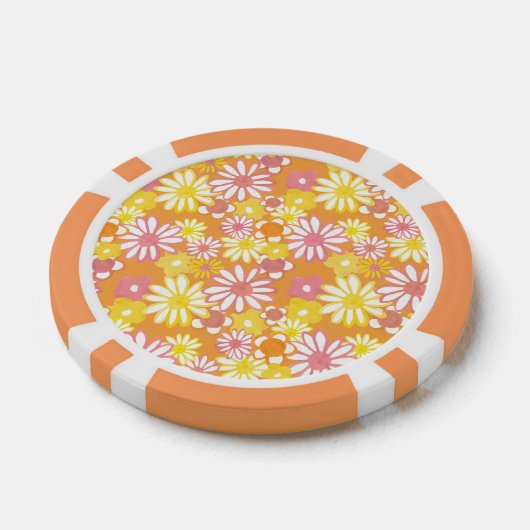 Zomer Daisies Poker Chips (Enkel)