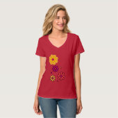 Zomer Daisy Bloemen Vrouwen T-shirt (Voorkant volledig)