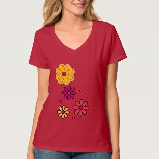 Zomer Daisy Bloemen Vrouwen T-shirt (Voorkant)