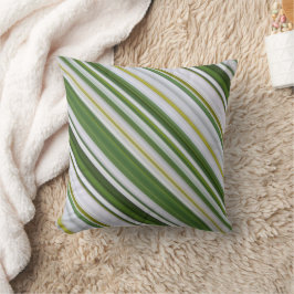 Zomer Daisy wit en groene streep Kussen