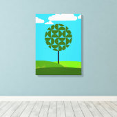 Zomer - De vier seizoenen Canvas Afdruk (Insitu (Houten vloer))