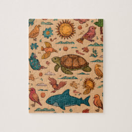 Zomer Dieren Strand Puzzel Cadeau