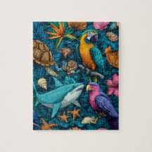Zomer Dieren Strand Puzzel Geschenk