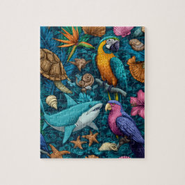 Zomer Dieren Strand Puzzel Geschenk