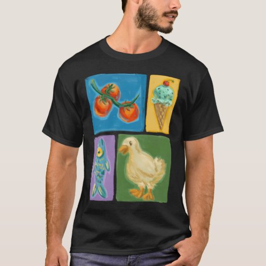 Zomer Doodles T-shirt (Voorkant)