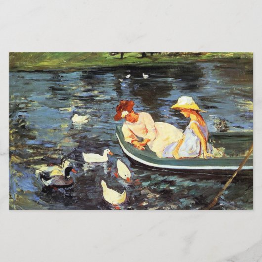 Zomer (door Mary Cassatt) Briefpapier (Voorkant)