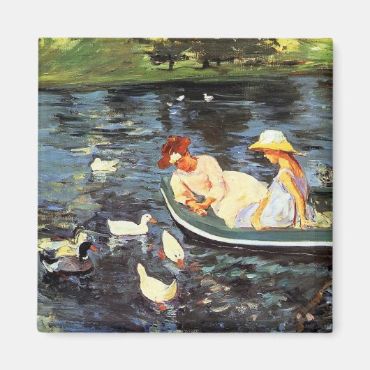 Zomer (door Mary Cassatt) Magneet (Voorkant)