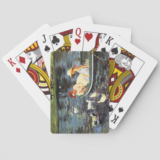 Zomer (door Mary Cassatt) Pokerkaarten (Achterkant)