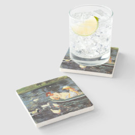 Zomer (door Mary Cassatt) Stenen Onderzetter