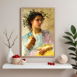 Zomer door William Bouguereau Poster