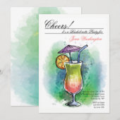 Zomer Drink Uitnodiging (Voorkant / Achterkant)