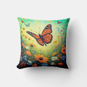 Zomer Dromen (Butterfly Ban Block Design) Kussen