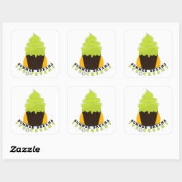 Zomer dromen Ijsjes  Vierkante Sticker