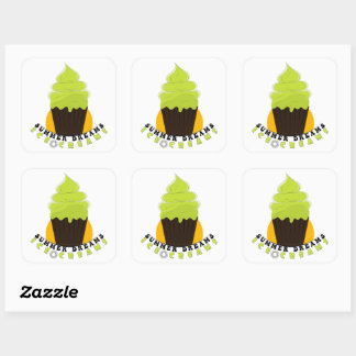 Zomer dromen Ijsjes  Vierkante Sticker