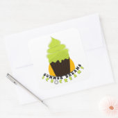 Zomer dromen Ijsjes  Vierkante Sticker (Envelop)