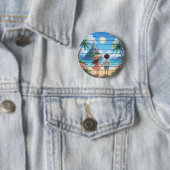 Zomer droom ronde button 5,7 cm (In situ)
