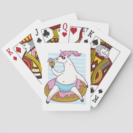 Zomer Eenhoorn Pokerkaarten (Achterkant)