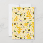 Zomer Eerste Bijen Dag 1e Verjaardag Bedankkaart (Achterkant)