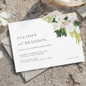 Zomer Elegant Groen Bloem Bruiloft Kaart