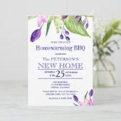 Zomer-elegant huisverwarming vat kaart (Staand voorkant)