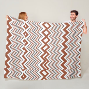 Zomer Elegant Kleurrijk Zigzag Fleece Deken