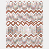 Zomer Elegant Kleurrijk Zigzag Fleece Deken (Voorkant)