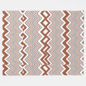 Zomer Elegant Kleurrijk Zigzag Fleece Deken (Voorkant (Horizontaal))