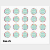 Zomer- en hoofdkleuren Modern Print Sticker (Vel)