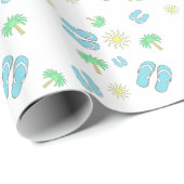 Zomer en Zandalen - Gift Wrap Cadeaupapier (Rol Hoek)