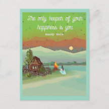 ZOMER ENERGIE met hutten zon blauwe lucht en een m