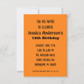 Zomer Etnische 18e verjaardag Uitnodiging (Achterkant)