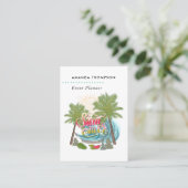 Zomer Evenementenplanner Visitekaartje (Staand voorkant)