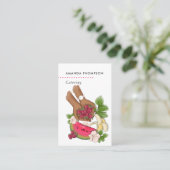 Zomer Event Planner Catering Visitekaartje (Staand voorkant)