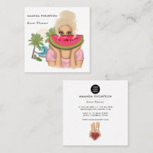 Zomer Event Planner Vierkante Zakelijke Kaart