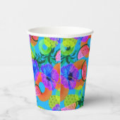 Zomer exotische vruchten papieren bekers (Rechts)