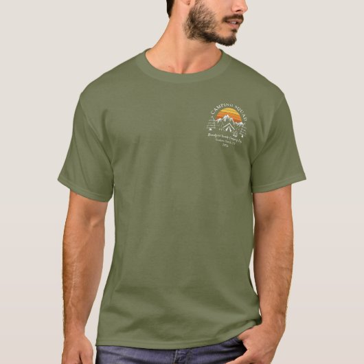 Zomer Familie Camping Vakantie Aangepaste Matching T-shirt (Voorkant)