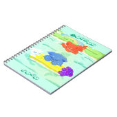 Zomer familie katten notitieboek (Linkerzijde)