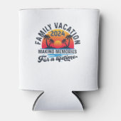 Zomer familie vakantie maken herinneringen blikjeskoeler (Voorkant)