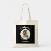 Zomer Familie Vakantie Zwart Tote Bag (Achterkant)