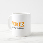 zomer favoriete tijd koffiemok (Voorkant links)