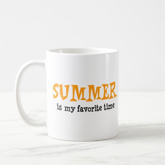 zomer favoriete tijd koffiemok (Links)