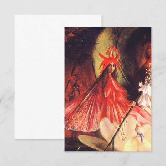 Zomer feeën Kaart (Voorkant / Achterkant)