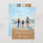 Zomer Feestdagen Kaart Aangepaste foto Uw eigen on (Voorkant / Achterkant)