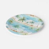 Zomer Feestdagen Strand Palmbomen - Papieren Bordje (Gekanteld)