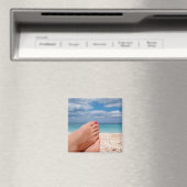 Zomer feestdagen vierkante magneet (Insitu (Vaatwasser))