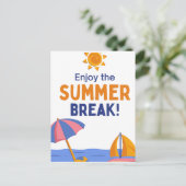 zomer feestdagenkaart (Staand voorkant)