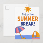 zomer feestdagenkaart (Voorkant / Achterkant)